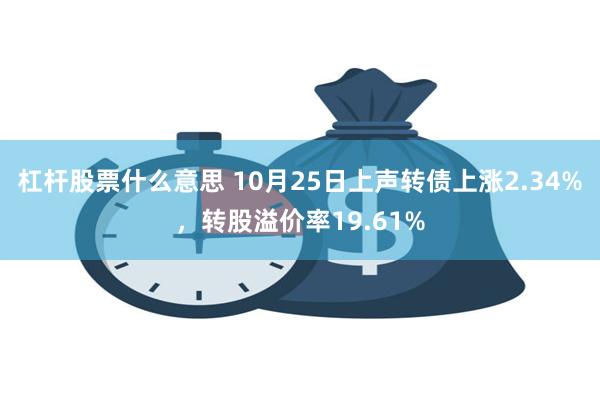 杠杆股票什么意思 10月25日上声转债上涨2.34%，转股溢